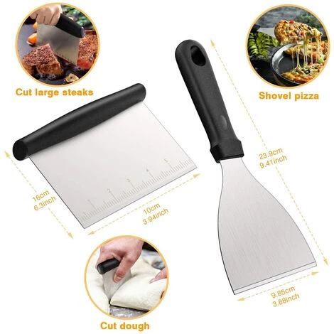 Morole Ustensiles Pour Plancha 30 Pièces Accessoire Plancha Kit Plancha INOX Pour Teppanyaki 3 Morole Ustensiles Pour Plancha 30 Pièces Accessoire Plancha Kit Plancha INOX Pour Teppanyaki – Image 3