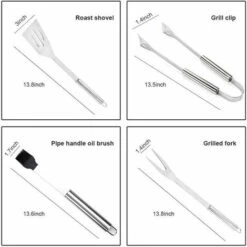 MINETGNON Set De 9 Ustensile De Barbecue Cuisine Au Jardin Très Bonne Qualité 7 MINETGNON Set De 9 Ustensile De Barbecue Cuisine Au Jardin Très Bonne Qualité -Accessoires de barbecue Soldes 54865256 3