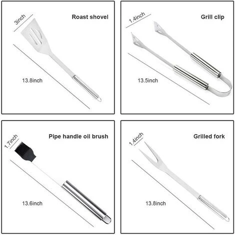 MINETGNON Set De 9 Ustensile De Barbecue Cuisine Au Jardin Très Bonne Qualité 3 MINETGNON Set De 9 Ustensile De Barbecue Cuisine Au Jardin Très Bonne Qualité – Image 3
