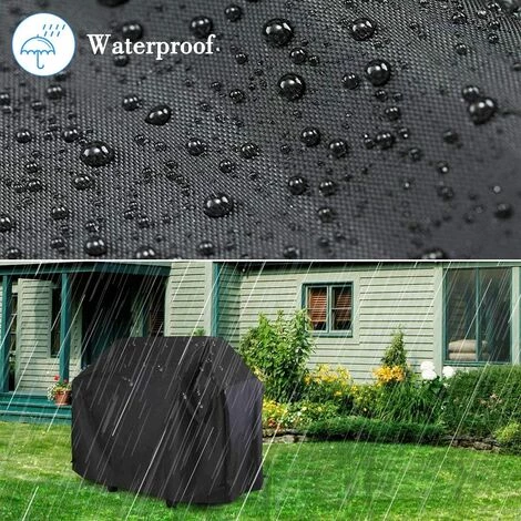 TINOR Housse Barbecue, 420D Oxford Bâche De Protection, Anti-Vent/Solei/l'eau, Exterieur Housse Barbecue Convient La Plupart Des Grills (170*61*117cm) 2 TINOR Housse Barbecue, 420D Oxford Bâche De Protection, Anti-Vent/Solei/l'eau, Exterieur Housse Barbecue Convient La Plupart Des Grills (170*61*117cm) – Image 2