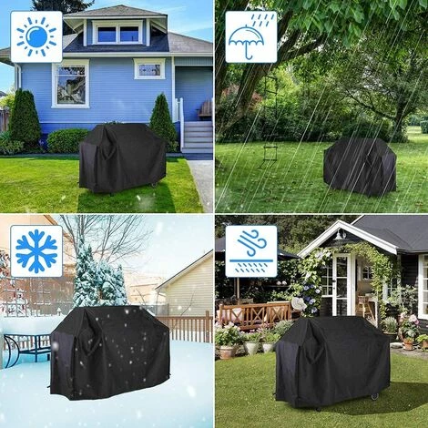 TINOR Housse Barbecue, 420D Oxford Bâche De Protection, Anti-Vent/Solei/l'eau, Exterieur Housse Barbecue Convient La Plupart Des Grills (170*61*117cm) 5 TINOR Housse Barbecue, 420D Oxford Bâche De Protection, Anti-Vent/Solei/l'eau, Exterieur Housse Barbecue Convient La Plupart Des Grills (170*61*117cm) – Image 5