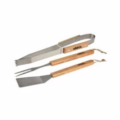 WADIGA Set De 3 Ustensiles Barbecue En Inox Et Bois - Bois