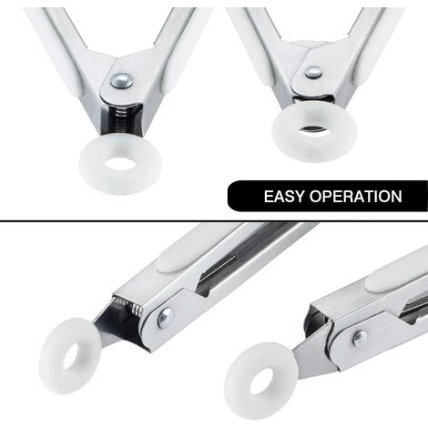 DKSFJKL Lot De Mini Pinces De Service En Silicone 17,8 Cm 7 Inch 9 Couleurs. 4 DKSFJKL Lot De Mini Pinces De Service En Silicone 17,8 Cm 7 Inch 9 Couleurs. – Image 4