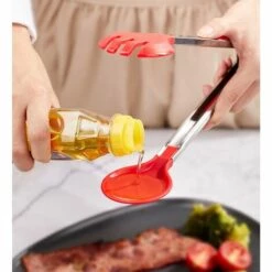 HANBING Pince Alimentaire En Silicone Pince à Tête Ronde Pour Barbecue En Acier Inoxydable (12 Pouces) 9 HANBING Pince Alimentaire En Silicone Pince à Tête Ronde Pour Barbecue En Acier Inoxydable (12 Pouces) -Accessoires de barbecue Soldes 55163676 5