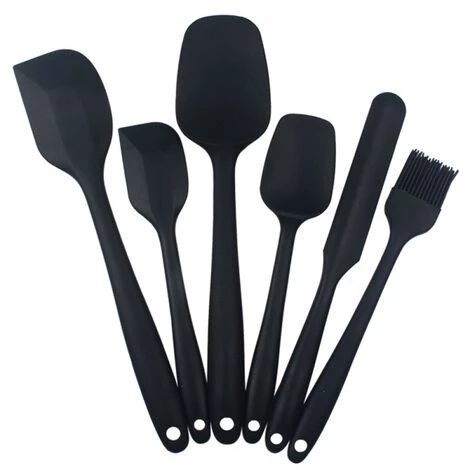 THSINDE Spatule Silicone De Cuisine Maryse Et Spatule Cuillère Et Patisserie , Ustensiles En Silicone, Résistant à La Chaleur De Anti-adhé, Outil De Cuisson Gateau Glacage (6, Noir) 1 THSINDE Spatule Silicone De Cuisine Maryse Et Spatule Cuillère Et Patisserie , Ustensiles En Silicone, Résistant à La Chaleur De Anti-adhé, Outil De Cuisson Gateau Glacage (6, Noir)