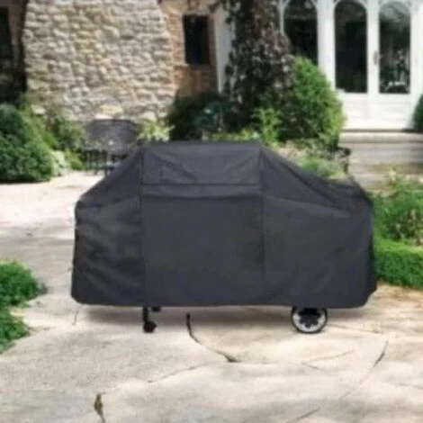 Housse Barbecue BBQ Protection Etanche Cache Poussière Pluie Noir Jardin Patio 145x61x117cm Noir FUIENKO 2 Housse Barbecue BBQ Protection Etanche Cache Poussière Pluie Noir Jardin Patio 145x61x117cm Noir FUIENKO – Image 2