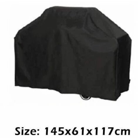 Housse Barbecue BBQ Protection Etanche Cache Poussière Pluie Noir Jardin Patio 145x61x117cm Noir FUIENKO 3 Housse Barbecue BBQ Protection Etanche Cache Poussière Pluie Noir Jardin Patio 145x61x117cm Noir FUIENKO – Image 3