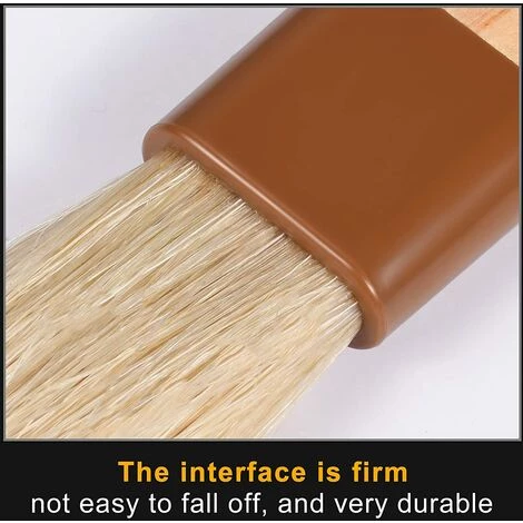 Fei Yu Pinceau Alimentaire, Pinceau Cuisine 2 Pièces, Pinceau Patisserie, Brosse à Poils Naturels, Pinceau à Pâtisserie Bois Pour La Cuisson Au Barbecue Le Barbecue La Marinade De Cuisine 4 Fei Yu Pinceau Alimentaire, Pinceau Cuisine 2 Pièces, Pinceau Patisserie, Brosse à Poils Naturels, Pinceau à Pâtisserie Bois Pour La Cuisson Au Barbecue Le Barbecue La Marinade De Cuisine – Image 4