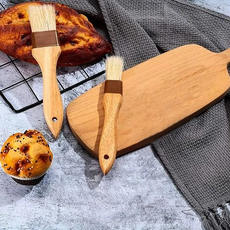 Fei Yu Pinceau Alimentaire, Pinceau Cuisine 2 Pièces, Pinceau Patisserie, Brosse à Poils Naturels, Pinceau à Pâtisserie Bois Pour La Cuisson Au Barbecue Le Barbecue La Marinade De Cuisine 5 Fei Yu Pinceau Alimentaire, Pinceau Cuisine 2 Pièces, Pinceau Patisserie, Brosse à Poils Naturels, Pinceau à Pâtisserie Bois Pour La Cuisson Au Barbecue Le Barbecue La Marinade De Cuisine – Image 5
