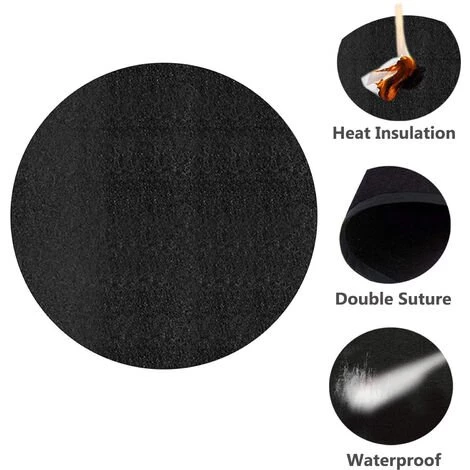 ASUPERMALL Tapis De Feu Rond Pour Barbecue De Grande Taille, Herbe, Protecteur De Sol Pour Camping En Plein Air, Pique-Nique, Barbecue, Arrière-Cour - 40 Pouces 3 ASUPERMALL Tapis De Feu Rond Pour Barbecue De Grande Taille, Herbe, Protecteur De Sol Pour Camping En Plein Air, Pique-Nique, Barbecue, Arrière-Cour - 40 Pouces – Image 3