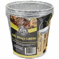 PITBOSS Revêtements Alu PIT BOSS Pour Seau à Graisse Barbecue - Lot De 6
