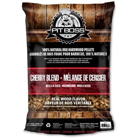 PITBOSS Pellets PIT BOSS Pour Barbecue - Saveur Cerisier - Sac 9 Kgs 1 PITBOSS Pellets PIT BOSS Pour Barbecue - Saveur Cerisier - Sac 9 Kgs