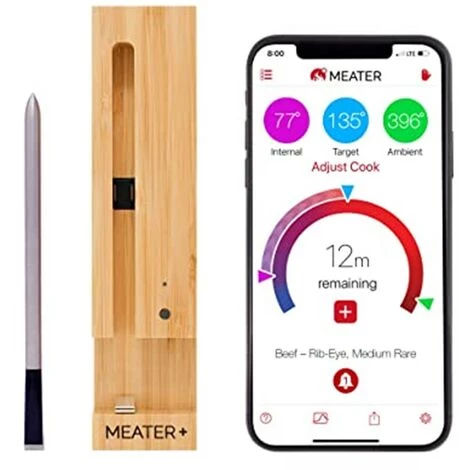 Thermomètre Sans Fil MEATER PLUS - Sonde à Viande Intelligente Et Longue Portée (50m) 1 Thermomètre Sans Fil MEATER PLUS - Sonde à Viande Intelligente Et Longue Portée (50m)