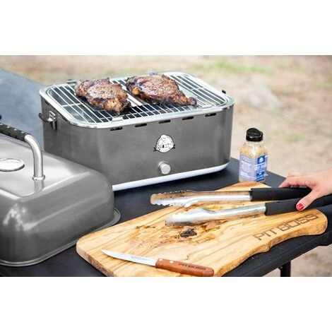 PITBOSS Barbecue PIT BOSS Portable à Charbon De Bois En Acier Inoxydable 3 PITBOSS Barbecue PIT BOSS Portable à Charbon De Bois En Acier Inoxydable – Image 3