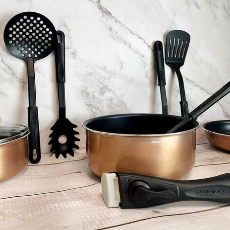 SHOPSTORY AM478 : Batterie De Cuisine 20 Pièces Arthur Martin Avec Ustensiles Et Poignée 4 SHOPSTORY AM478 : Batterie De Cuisine 20 Pièces Arthur Martin Avec Ustensiles Et Poignée – Image 4