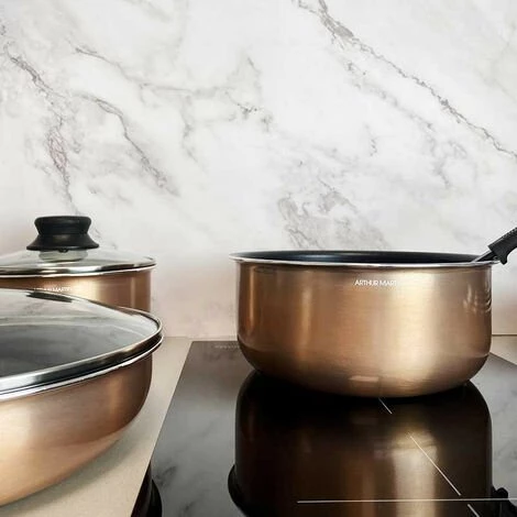 SHOPSTORY AM478 : Batterie De Cuisine 20 Pièces Arthur Martin Avec Ustensiles Et Poignée 5 SHOPSTORY AM478 : Batterie De Cuisine 20 Pièces Arthur Martin Avec Ustensiles Et Poignée – Image 5