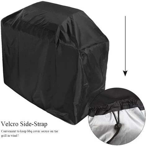 PERLE RARE Housse De Protection Imperméable Pour Barbecue 80 X 66 X 100 Cm Noir 2 PERLE RARE Housse De Protection Imperméable Pour Barbecue 80 X 66 X 100 Cm Noir – Image 2