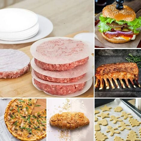 IRISFR Papier Antiadhésif 500 Pièces, Diamètre 13cm, Papier Steak Haché, Disques Hamburgers,Lilaris 5 IRISFR Papier Antiadhésif 500 Pièces, Diamètre 13cm, Papier Steak Haché, Disques Hamburgers,Lilaris – Image 5