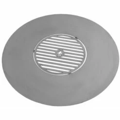 COOK KING Barbecue Plaque En Acier Inox Pour Braséro 102 Cm Avec Une Grille 50 Cm