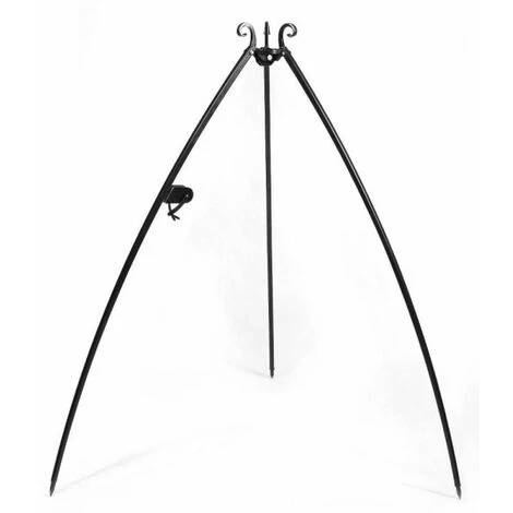COOK KING Barbecue Trépied 200 Cm Avec Moulinet 1 COOK KING Barbecue Trépied 200 Cm Avec Moulinet