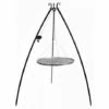 COOK KING Barbecue Grille De Cuisson Suspendu Sur Trépied 200 Cm En Acier 50 Cm Avec Moulinet