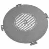 COOK KING Barbecue Plaque En Acier Inox Pour Braséro 82 Cm Avec Une Grille 40 Cm Et 4 Poignées
