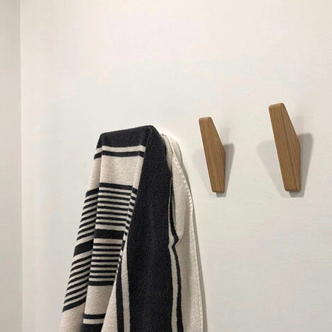 DECDEAL 1PCS Crochets En Bois De Style Japonais, Pateres, Crochets Muraux, Pateres En Bois Massif, Crochets Pour Foulard, Crochets Pour Serviettes, Crochets Pour Ecouteurs 2 DECDEAL 1PCS Crochets En Bois De Style Japonais, Pateres, Crochets Muraux, Pateres En Bois Massif, Crochets Pour Foulard, Crochets Pour Serviettes, Crochets Pour Ecouteurs – Image 2