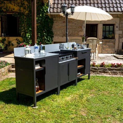 Cuisine D'extérieur SOMAGIC "Rivoli" - 3 Modules - 2 Cuisine D'extérieur SOMAGIC "Rivoli" - 3 Modules - – Image 2