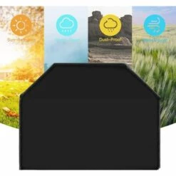 REGALI Housse Barbecue, Housse Barbecue Gaz De Grill Anti-Vent/Anti-UV/Anti-l'eau/Anti-l'Humidité/Antipoussière, 145 X 61 X 117 Cm, Noir 8 REGALI Housse Barbecue, Housse Barbecue Gaz De Grill Anti-Vent/Anti-UV/Anti-l'eau/Anti-l'Humidité/Antipoussière, 145 X 61 X 117 Cm, Noir -Accessoires de barbecue Soldes 57232708 4