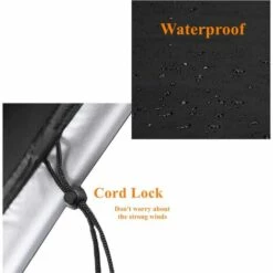 REGALI Housse Barbecue, Housse Barbecue Gaz De Grill Anti-Vent/Anti-UV/Anti-l'eau/Anti-l'Humidité/Antipoussière, 145 X 61 X 117 Cm, Noir 9 REGALI Housse Barbecue, Housse Barbecue Gaz De Grill Anti-Vent/Anti-UV/Anti-l'eau/Anti-l'Humidité/Antipoussière, 145 X 61 X 117 Cm, Noir -Accessoires de barbecue Soldes 57232708 5