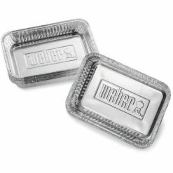 Lot De 10 Petites Barquettes En Aluminium Weber