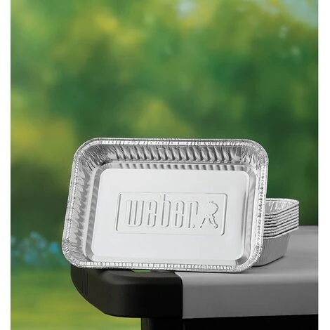 Lot De 10 Petites Barquettes En Aluminium Weber 2 Lot De 10 Petites Barquettes En Aluminium Weber – Image 2