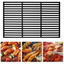 Randaco Grille Carrée Grille En Fonte Fixation Barbecue Grille De Barbecue Camping 54x34cm - Noir 8 Randaco Grille Carrée Grille En Fonte Fixation Barbecue Grille De Barbecue Camping 54x34cm - Noir -Accessoires de barbecue Soldes 57648813 4
