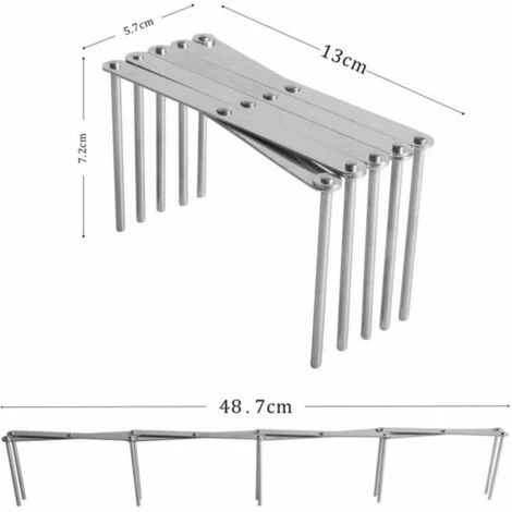 LITZEE Ustensile De Barbecue Support De Rangement Retractable, Gadgets De Cuisine Pliants, Acier Inoxydable, Support De Casserole Pour Ustensiles De Cuisine 2 LITZEE Ustensile De Barbecue Support De Rangement Retractable, Gadgets De Cuisine Pliants, Acier Inoxydable, Support De Casserole Pour Ustensiles De Cuisine – Image 2