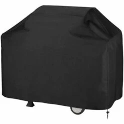 BEICHEN Housse Barbecue Housse De Protection Housse De BBQ Couverture De Gril De Cour De Tissu D'Oxford Imperméable 145x61x117cm Noir