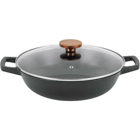 Beka Wokpfanne Nori Ø30cm Guss Schwarz 1 Beka Wokpfanne Nori Ø30cm Guss Schwarz