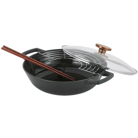 Beka Wokpfanne Nori Ø30cm Guss Schwarz 2 Beka Wokpfanne Nori Ø30cm Guss Schwarz – Image 2