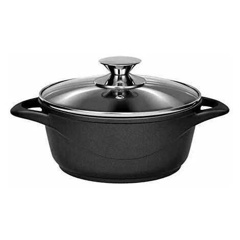 Smile MGK-12 Batterie De Cuisine Induction 8 Pièces Noir - Noir 2 Smile MGK-12 Batterie De Cuisine Induction 8 Pièces Noir - Noir – Image 2