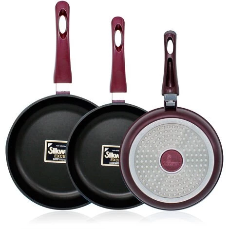 Callaway Bordeaux Batterie De Cuisine à Induction 8 Pièces En Fonte D'aluminium Antiadhésive Bordeaux - Bordeaux 3 Callaway Bordeaux Batterie De Cuisine à Induction 8 Pièces En Fonte D'aluminium Antiadhésive Bordeaux - Bordeaux – Image 3