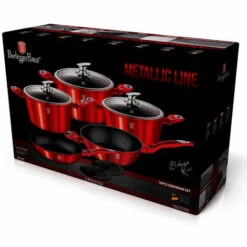 Berlinger Haus Burgundy Batterie De Cuisine à Induction 10 Pièces Aluminium Antiadhésif Sans PFOA Rouge - Rouge 9 Berlinger Haus Burgundy Batterie De Cuisine à Induction 10 Pièces Aluminium Antiadhésif Sans PFOA Rouge - Rouge -Accessoires de barbecue Soldes 58536094 5