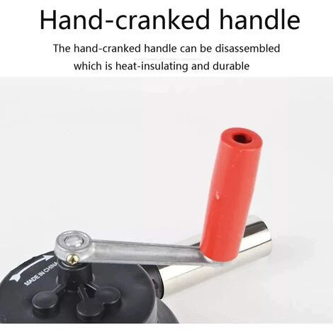 AOUGO Souffleur Manuel Barbecue,Ventilateur De Ventilateur De Barbecue,Convient Pour La Cuisine En Plein Air, Barbecue, Cheminée 3 AOUGO Souffleur Manuel Barbecue,Ventilateur De Ventilateur De Barbecue,Convient Pour La Cuisine En Plein Air, Barbecue, Cheminée – Image 3