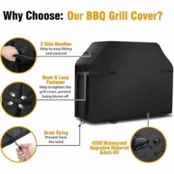 AOUGO Housses De Barbecue Housse De Barbecue étanche Coupe-vent, Indéchirable Housse De Barbecue Avec Sangles Et Sac De Rangement (145 X 61 X 117 Cm) 8 AOUGO Housses De Barbecue Housse De Barbecue étanche Coupe-vent, Indéchirable Housse De Barbecue Avec Sangles Et Sac De Rangement (145 X 61 X 117 Cm) -Accessoires de barbecue Soldes 58575313 4