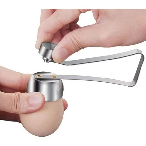 STARLIGHT Coupe-Coquille Ouvre-Oeuf,SL.GT Stainless Steel Ouvreur De Coquille D'oeufs Ouvreur D'oeufs Pour Ouf Dur/Mou Dur 2 STARLIGHT Coupe-Coquille Ouvre-Oeuf,SL.GT Stainless Steel Ouvreur De Coquille D'oeufs Ouvreur D'oeufs Pour Ouf Dur/Mou Dur – Image 2