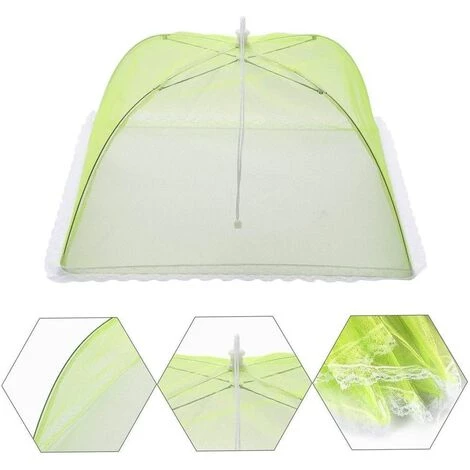 HIASDFLS 4 Pcs Cloche Alimentaire/Cloche Anti-Insectes/Aliments Tente/Couvercle De Nourriture Pliante Écran En Maille Parapluie-Niques, Bbq Et Plus - 4 Couleurs (Rose, Vert, Jaune, Bleu) 3 HIASDFLS 4 Pcs Cloche Alimentaire/Cloche Anti-Insectes/Aliments Tente/Couvercle De Nourriture Pliante Écran En Maille Parapluie-Niques, Bbq Et Plus - 4 Couleurs (Rose, Vert, Jaune, Bleu) – Image 3