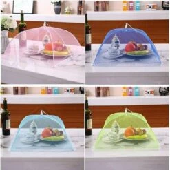 HIASDFLS 4 Pcs Cloche Alimentaire/Cloche Anti-Insectes/Aliments Tente/Couvercle De Nourriture Pliante Écran En Maille Parapluie-Niques, Bbq Et Plus - 4 Couleurs (Rose, Vert, Jaune, Bleu) 9 HIASDFLS 4 Pcs Cloche Alimentaire/Cloche Anti-Insectes/Aliments Tente/Couvercle De Nourriture Pliante Écran En Maille Parapluie-Niques, Bbq Et Plus - 4 Couleurs (Rose, Vert, Jaune, Bleu) -Accessoires de barbecue Soldes 59007959 5