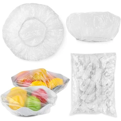 HIASDFLS Lot De 100 Housses De Protection Jetables En Plastique Pour Fruits Et Légumes 1 HIASDFLS Lot De 100 Housses De Protection Jetables En Plastique Pour Fruits Et Légumes