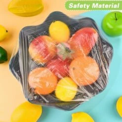 HIASDFLS Lot De 100 Housses De Protection Jetables En Plastique Pour Fruits Et Légumes 8 HIASDFLS Lot De 100 Housses De Protection Jetables En Plastique Pour Fruits Et Légumes -Accessoires de barbecue Soldes 59007972 4