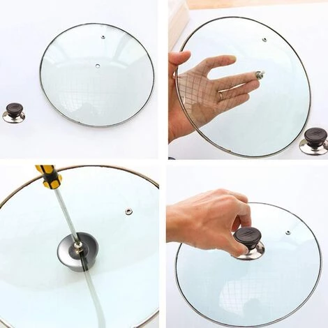 DKSFJKL Bouton De Couvercle,4 Pièces Poignée Couvercle Poele, Bouton Couvercle Casserole Housses, Poignée Couvercle Casserole Convient Aux Bouilloires Poêles Couvercles D'ustensiles De Cuisine 3 DKSFJKL Bouton De Couvercle,4 Pièces Poignée Couvercle Poele, Bouton Couvercle Casserole Housses, Poignée Couvercle Casserole Convient Aux Bouilloires Poêles Couvercles D'ustensiles De Cuisine – Image 3