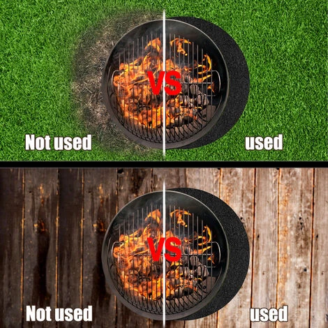 QERSTA Tapis De Feu Feu Tapis Four Extérieur Brasier Tapis Isolant Noir Rond Ignifuge Rond 40 Pouces 5 QERSTA Tapis De Feu Feu Tapis Four Extérieur Brasier Tapis Isolant Noir Rond Ignifuge Rond 40 Pouces – Image 5