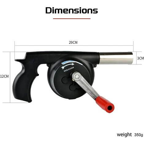 AOUGO Ventilateur De Barbecue Manuel, Souffleur Barbecue Manuel, Souffleur Manuel Pour Barbecue Charbon De Bois, Barbecue Souffleur Manuel Pour La Cuisine Camping En Plein Air Barbecue Cheminée 2 AOUGO Ventilateur De Barbecue Manuel, Souffleur Barbecue Manuel, Souffleur Manuel Pour Barbecue Charbon De Bois, Barbecue Souffleur Manuel Pour La Cuisine Camping En Plein Air Barbecue Cheminée – Image 2